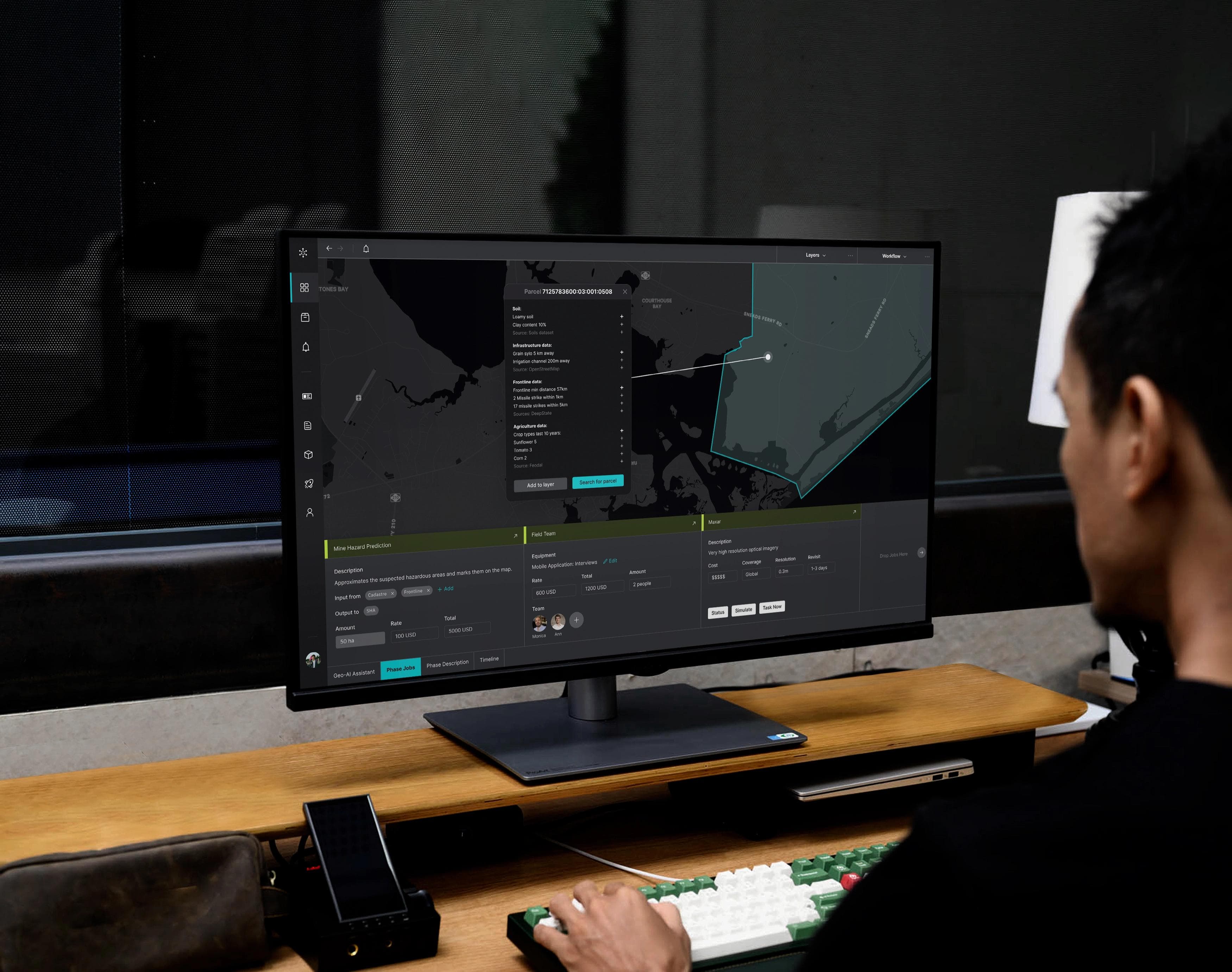 Map segment analytics